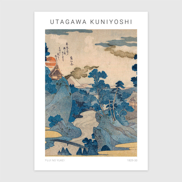 Fuji No Yukei, a Fuji esti látképe