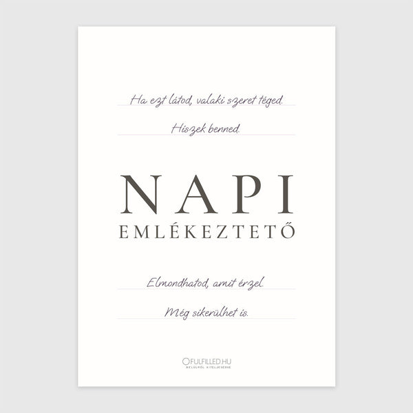 Napi Emlékeztető